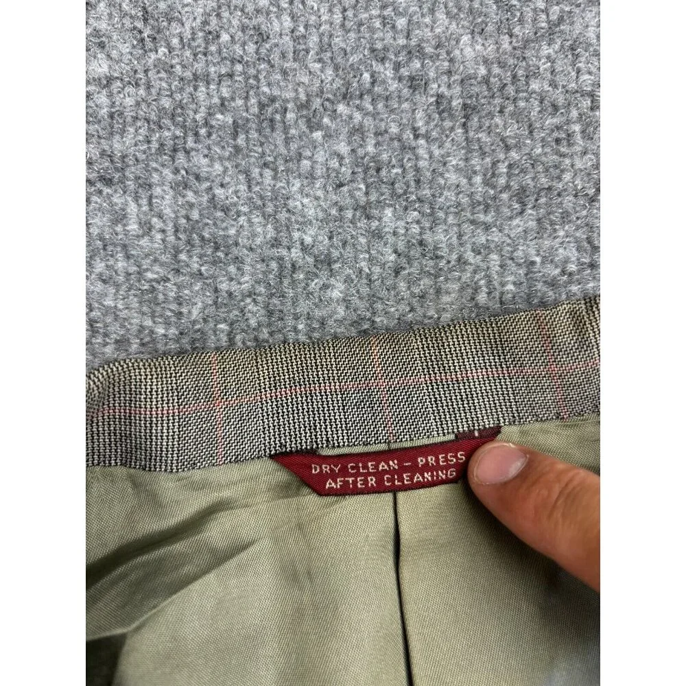 Vintage Cricketeer Blazer Men's‎ 42 Gray USA Made Wool 2 Button Single Vented